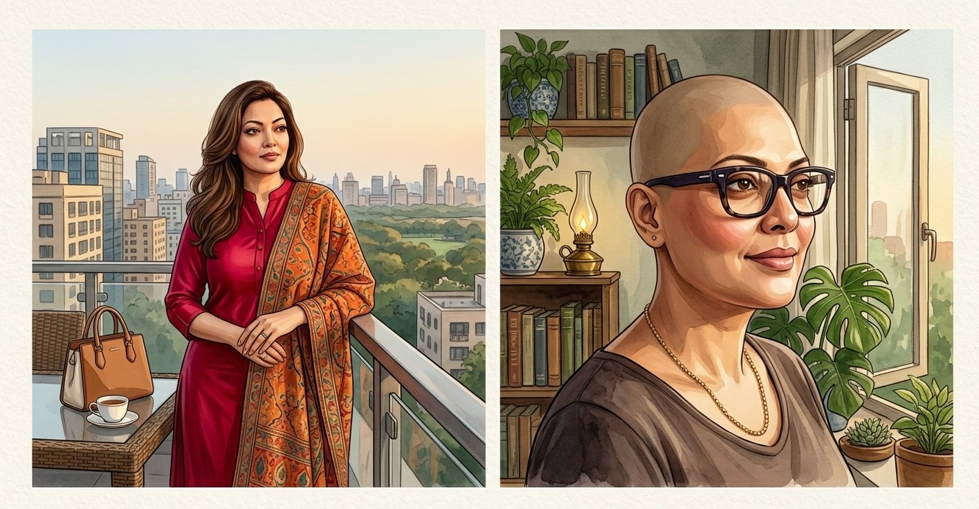 ক্যানসারের চিকিৎসায় মাথা ন্যাড়া করলেন সামিয়া, ‘চুল নয়, সাহসটাই আসল সৌন্দর্য