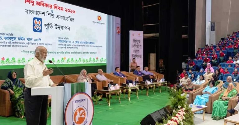 শিশুদের ভবিষ্যৎ নিশ্চিতে সরকার কাজ করছে: ড. মঈন খান