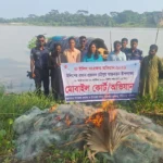 উজিরপুরে ৬ হাজার মিটার কারেন্ট জাল জব্দ, ধ্বংস
