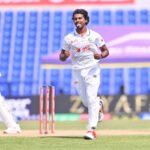 টেস্টে বাংলাদেশের প্রথম পেসার হিসেবে হ্যাটট্রিক করলেন হাসান মাহমুদ